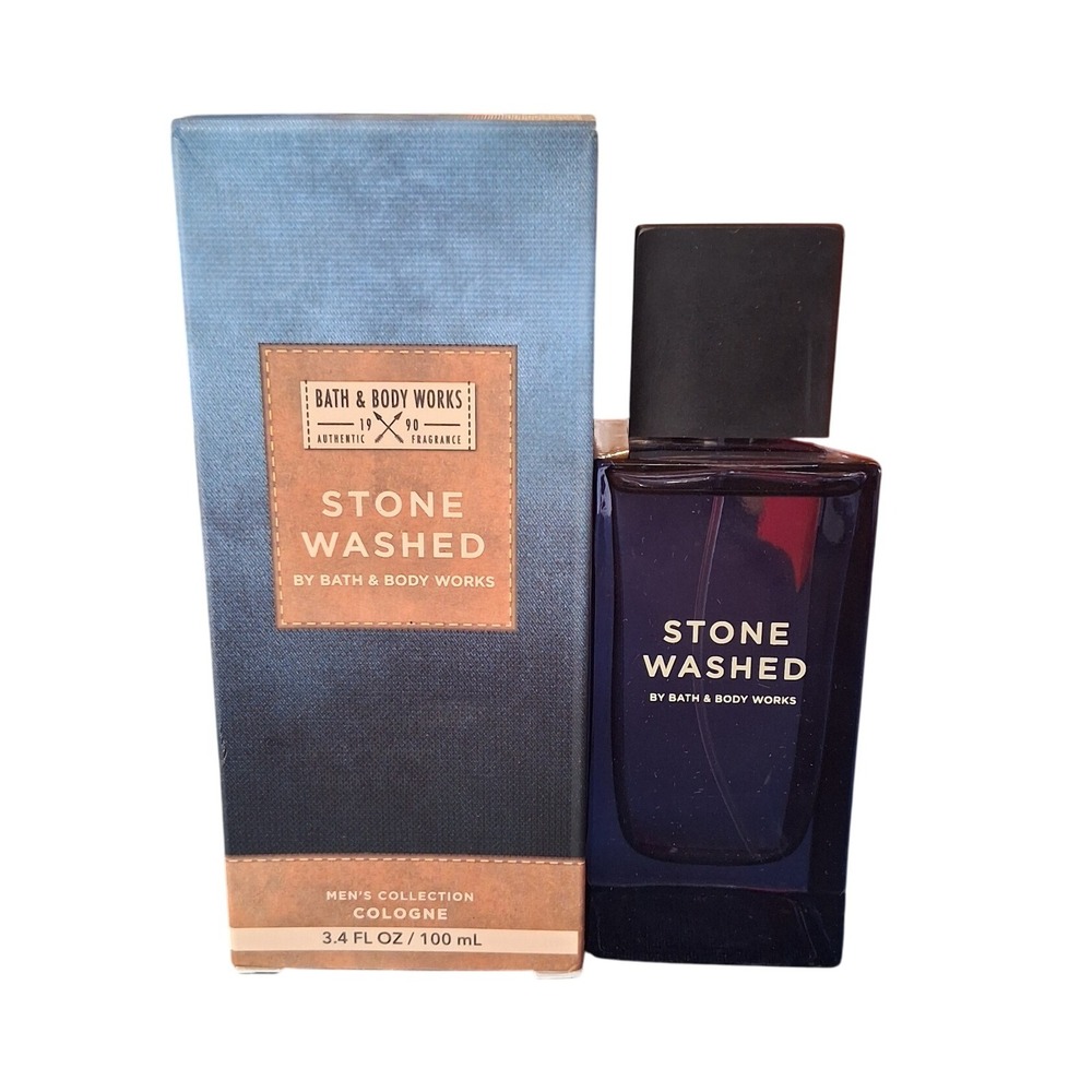 Rare Bath & Body Works Stone Washed Mens Collection Cologne 100Ml 3.4Oz‎